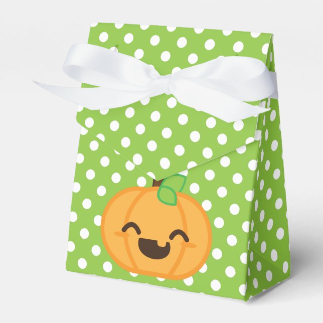 Kawaii Jack O Lanterna Pumpkin Caixa de Presente (Frente)