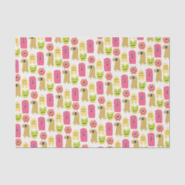 Kawaii Monster Birthday - Papel de Tecido