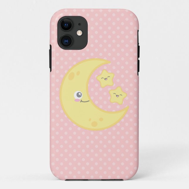 Kawaii Moon e Stars capas de iphone (Verso)