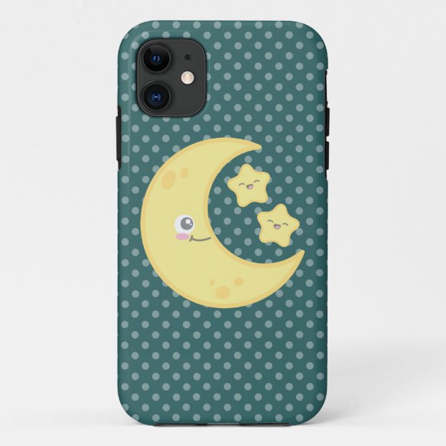 Kawaii Moon e Stars capas de iphone (Verso)