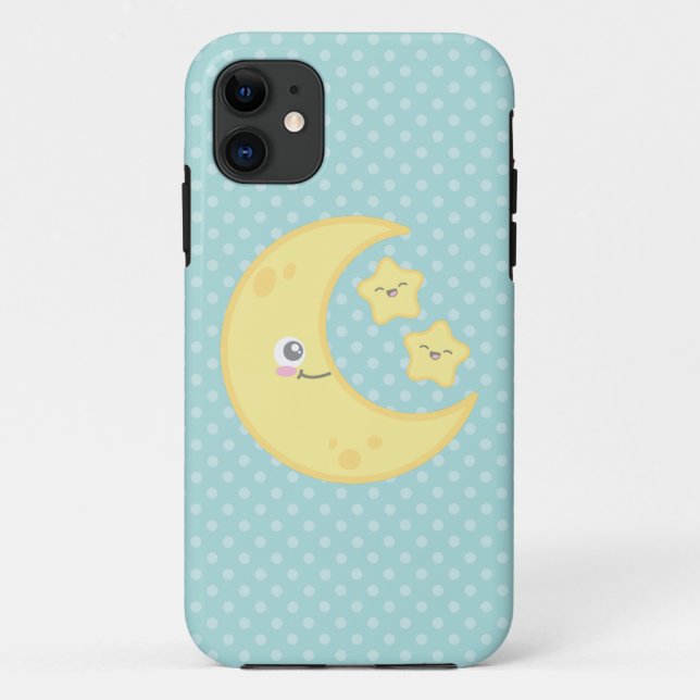 Kawaii Moon e Stars capas de iphone (Verso)