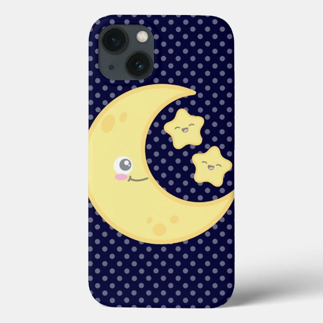 Kawaii Moon e Stars iPad Air Case (Verso)