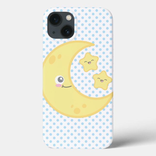 Kawaii Moon e Stars iPad Air Case (Verso)