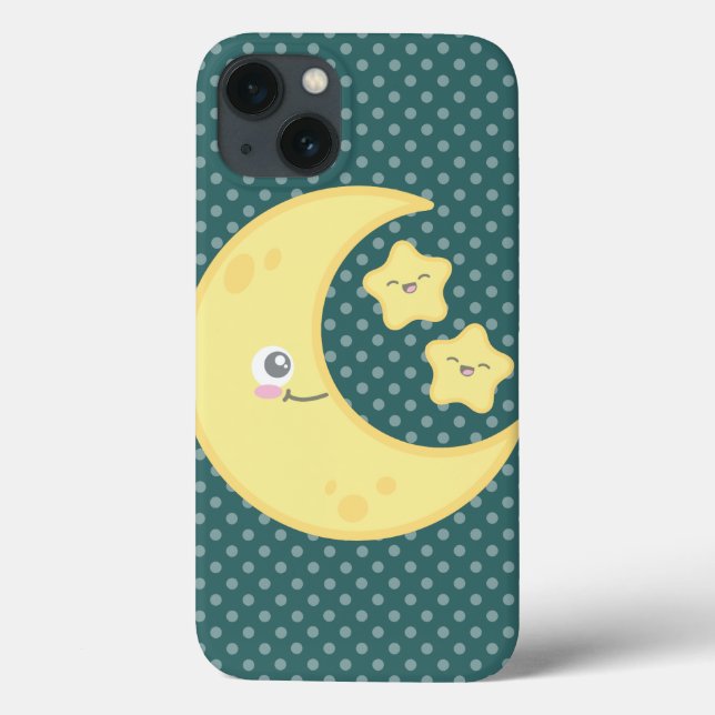 Kawaii Moon e Stars iPad Air Case (Verso)