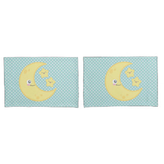 Kawaii Moon & Stars Travesseiro Conjunto