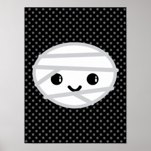 Kawaii Mummy Poster Impressão