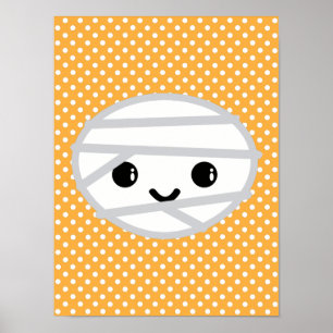 Kawaii Mummy Poster Impressão