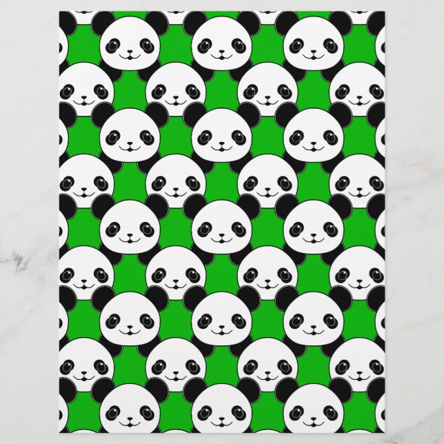 Kawaii Panda Bear Pattern (Frente)