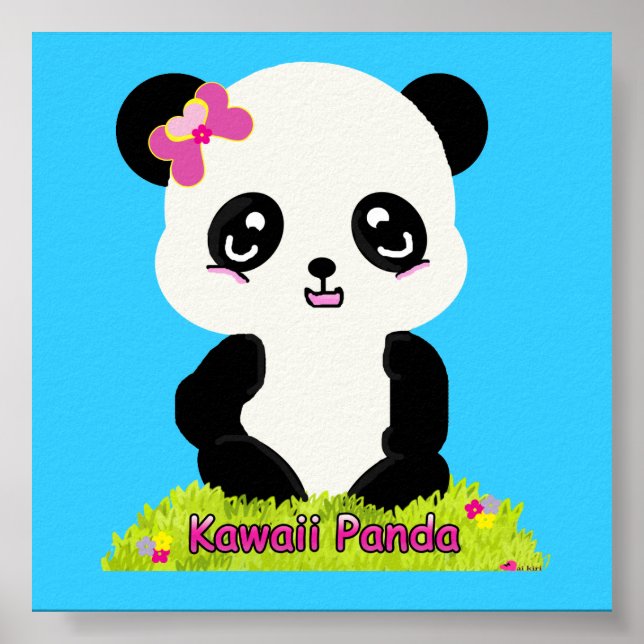 Kawaii Panda Impressão (Frente)