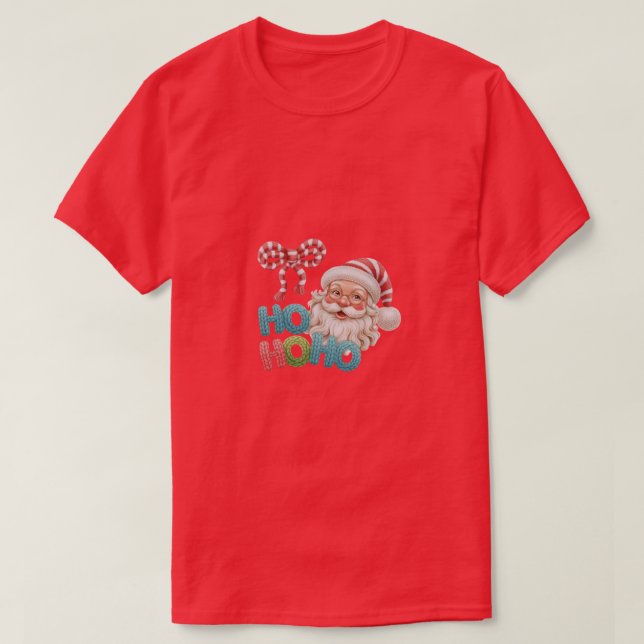 Kawaii Papai Noel Camisa de Férias de Inverno Desi (Frente do Design)