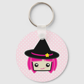 Kawaii Pink Haired Chaveiro