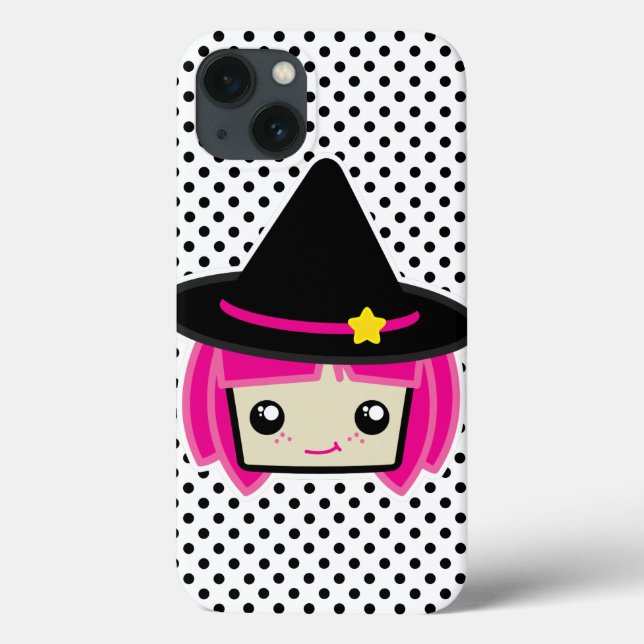 Kawaii Pink Haired Witch Air Case (Verso)
