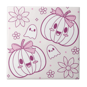 Kawaii Pumpkins, Fantasmas e Flores