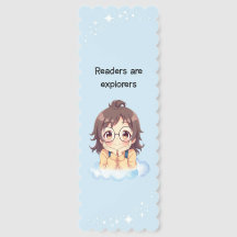 Kawaii Reader Bookmark | Cute Pastel Bookmark