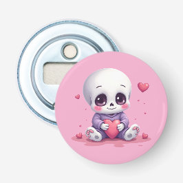 Kawaii Skeleton Holding Heart