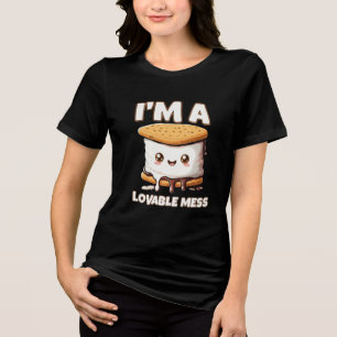 Kawaii S'mores Eu Sou uma Bagunça Adorável Marshma
