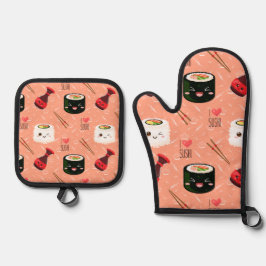 Kawaii Sushi Pattern