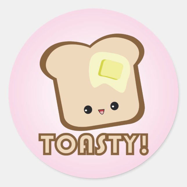 Kawaii Toastia! Etiquetas de brinde (Frente)