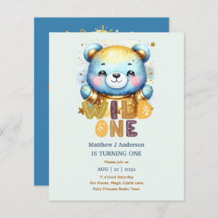Kawaii WILD ONE primeiro aniversario Boys BEAR Woo