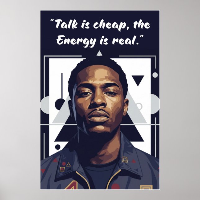 Kay Flock Poster – Talk Is Cheap, Energy Is Real (Frente)