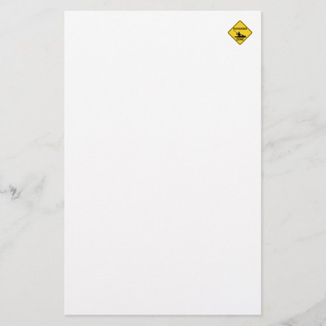 Kayaking Zone Road Sign (Frente)