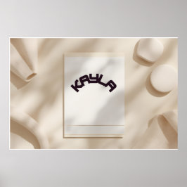 Kayla Aesthetic Minimalist Name Poster – Personal