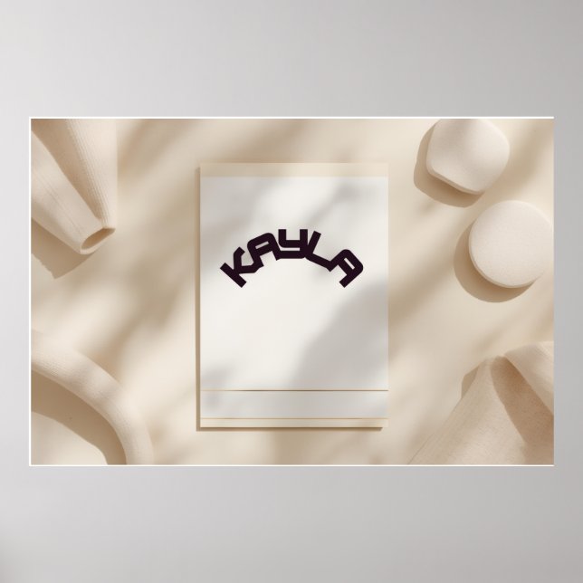 Kayla Aesthetic Minimalist Name Poster – Personal (Frente)