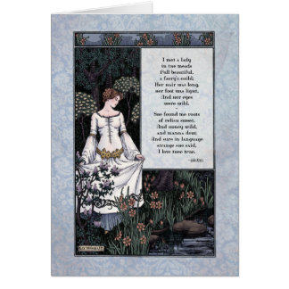 Keats "La Belle Dame" Cartão de Arte Vitoriano