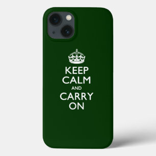 KEEP CALM AND CARRY ON Forest Green