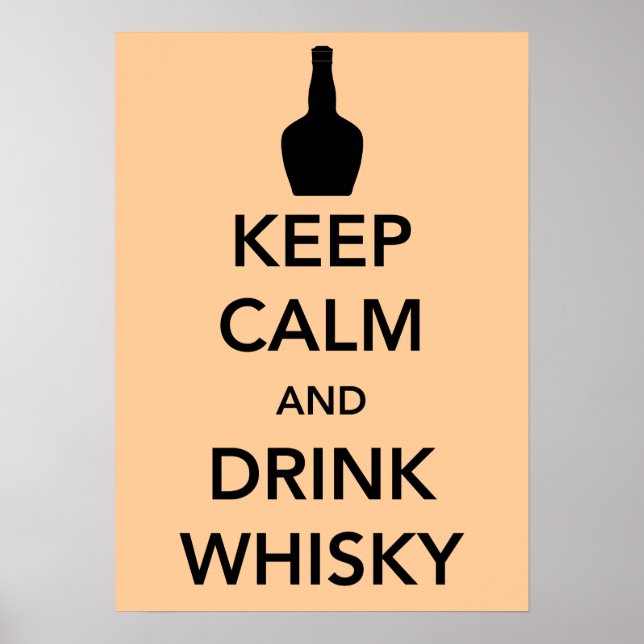Keep Calm and Drink Whisky Poster (Frente)