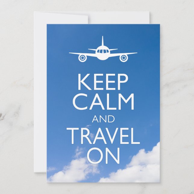 KEEP CALM AND TRAVEL ON (Frente)