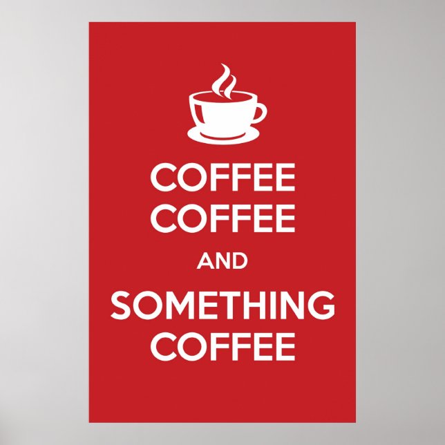Keep Calm Coffee Poster (Frente)