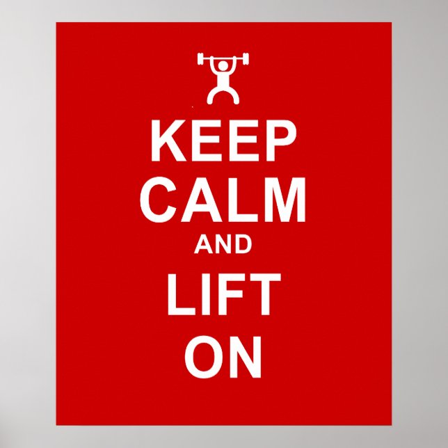 Keep Calm Poster & Lift On (Frente)