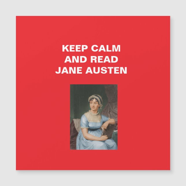 Keep Calm, Read Jane Austen (Frente)
