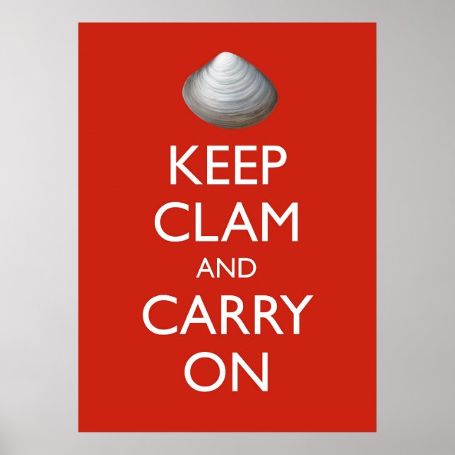 KEEP CLAM poster (Frente)