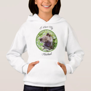 Keeshond Puppy na Pintura Original