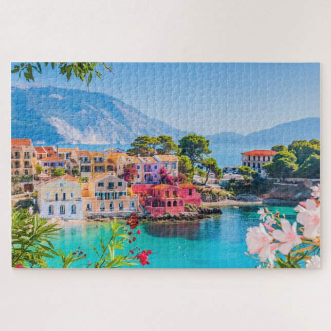 Kefalonia, Grécia. Quebra-cabeça de serra (Horizontal)