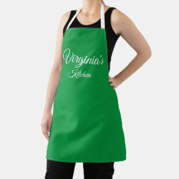 Kelly Green Apron personalizada