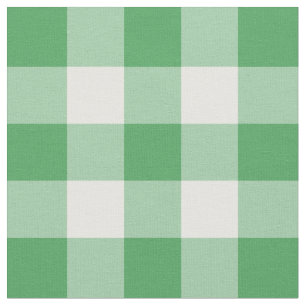 Kelly Green e White Gingham - Tecido de padrões