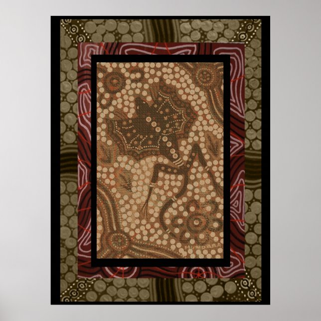 Kendi Frill Neck Lizard Poster (Frente)