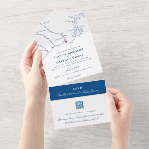 Kennebunkport Maine Map Casamento Elegante de Mari