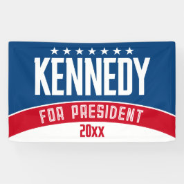 Kennedy 2024 - vermelho azul branco simples modern