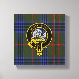 Kennedy Scottish Crest e Tartan Canvas