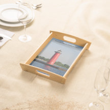 Kenosha North Pierhead Light servindo bandeja