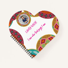 Kente African Pattern Notebook | Spiral Notebook