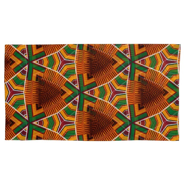 Kente Geometrics Kwanza Afrocentric Travesseiro Ca (Frente-Esquerda)