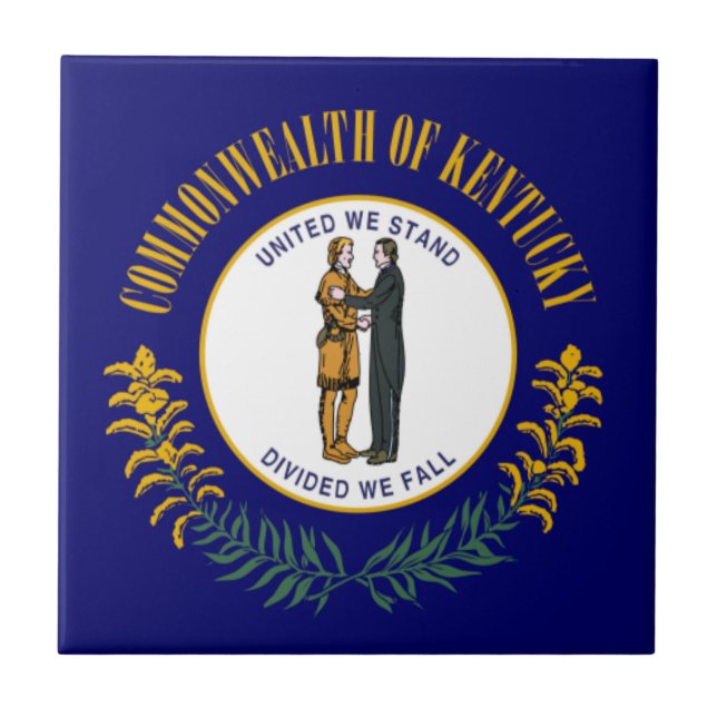 Kentucky: Bandeira do Estado da Comunidade Bluegra (Frente)