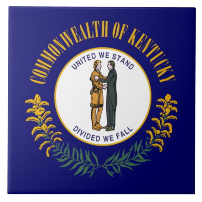 Kentucky: Bandeira do Estado da Comunidade Bluegra (Frente)