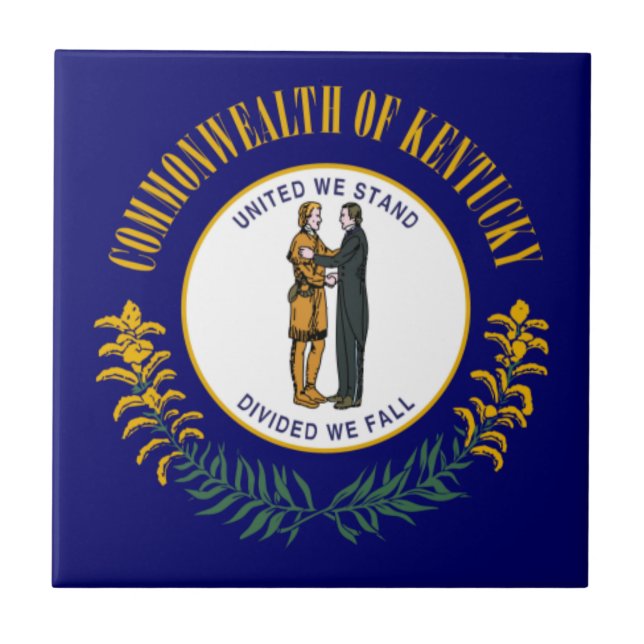 Kentucky: Bandeira do Estado dos EUA Commonwealth  (Frente)