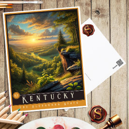 Kentucky | Cartão postal de Estado Hiperrealista